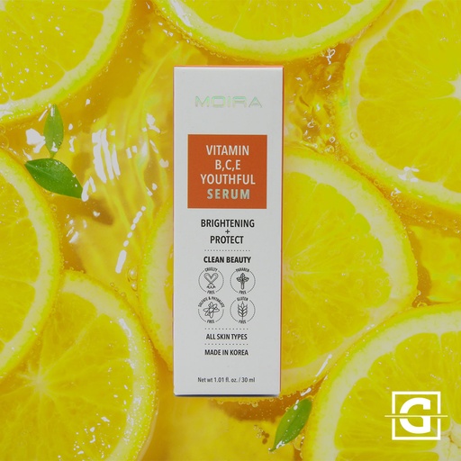 MOIRA SUERO FACIAL CON VITAMINAS B,C,E BRIGHTENING