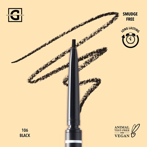 MOIRA DELINEADOR PARA CEJAS FINE BROW PENCIL 106 BLACK