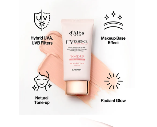 D'ALBA BLOQUEADOR SOLAR SUN UVESSENCE WATERFULL TONE-UP TRUFFLE WHITE