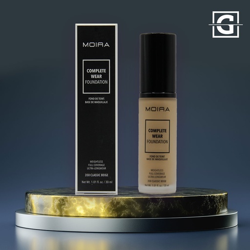 [816180024213 CWF350] MOIRA BASE DE MAQUILLAJE COMPLETE WEAR 350 CLASSIC BEIGE